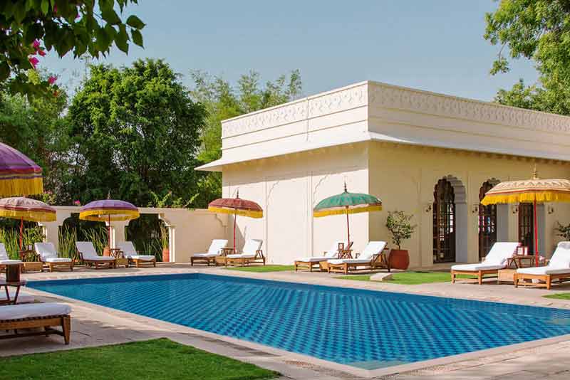 Hotel oberoi vanyavilas swimming pool